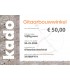 Chèque cadeau 50€ par email