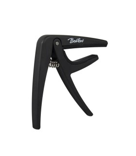 BC-85-BK | Boston spring loaded capo for acoustic or electric guitar