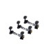 High quality Schertler Swiss tuners for classic guitar with a contemporary design and ball bearings - black.