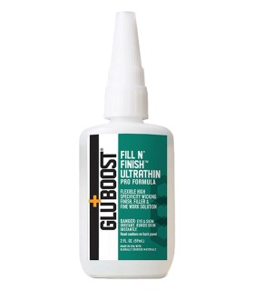 Gluboost Colle cyanoacrylique de finition ultra fine Fill n' Finish