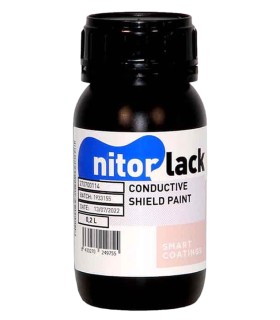 Peinture de blindage conductrice à base d'eau NitorLACK - Flacon 200ml